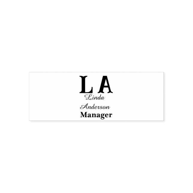 Custom vibrant professional self-inking stamp (Design)