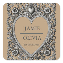 Custom Victorian Scroll Frame – wedding