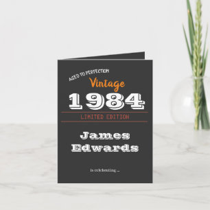 Custom Vintage 1984 Limited Edition  Invitation