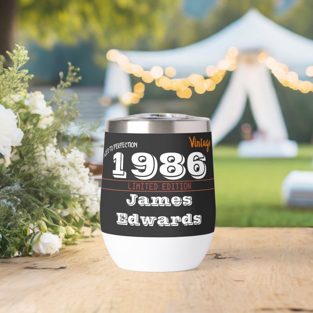 Custom Vintage 1986 40th Birthday – Retro  (Wedding (Rotated))