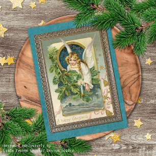 Custom Vintage Antique Holiday Seasons Greetings