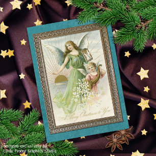 Custom Vintage Antique Holiday Seasons Greetings
