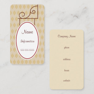 Custom Vintage Antique Sign Business Cards