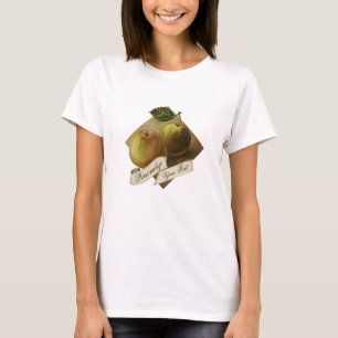 Custom Vintage Apples Retro Fruit Old School T-Shirt