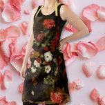Custom Vintage Art Flowers Florist Artist Painter Apron<br><div class="desc">Create your own custom, personalised, elegant faux gold script typography font, vintage art / flowers / floral art lovers', machine washable, top quality polyester, all-over print apron, featuring a beautiful vintage intricate detailed painting, by Abraham van Beyeren, of flowers still life with a timepiece. To customise, simply type in your...</div>
