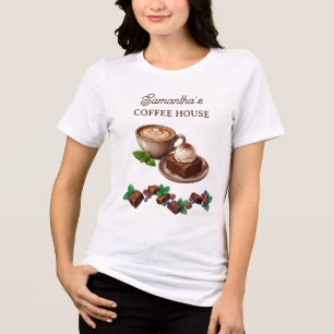 Custom Vintage Bakery Merch Brownie Art Tri-Blend Shirt