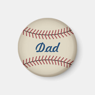 Custom Vintage Baseball Magnet