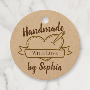 CUSTOM VIntage Cardboard Handmade Favour Tags