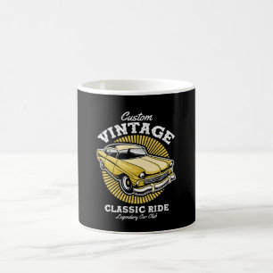 Custom Vintage Classic Ride Car Club Coffee Mug