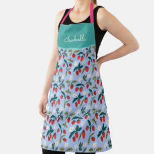 Custom Vintage Cottagecore Strawberry Apron
