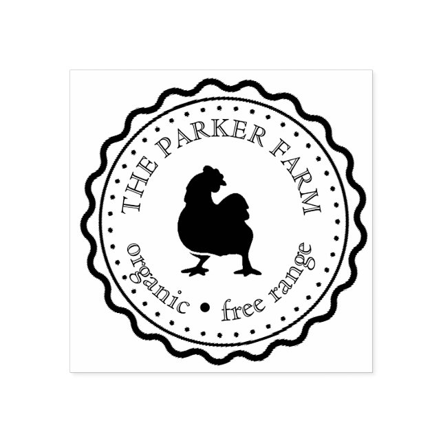 Custom Vintage Egg Stamp (Imprint)