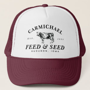 Custom Vintage Farmhouse Style Feed Trucker Hat