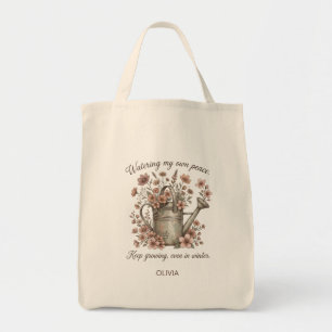 Custom Vintage Floral Botanical Tote Bag