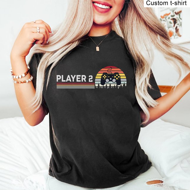 Custom Vintage gaming pregnancy announcement T-Shirt (Custom Vintage gaming pregnancy announcement T-Shirt)