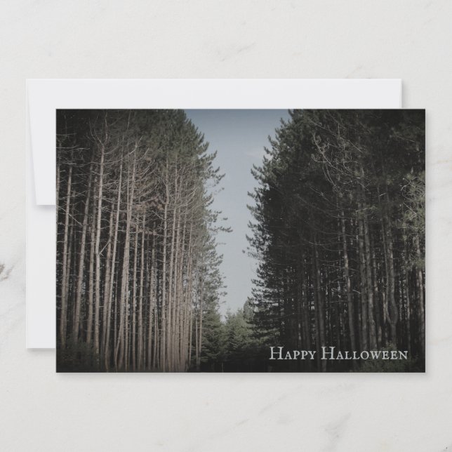 Custom vintage Halloween party invitation (Front)