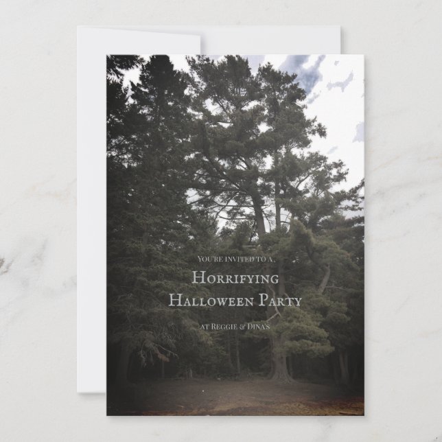 custom vintage Halloween party invitation (Front)