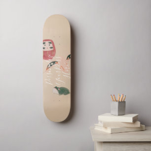 CUSTOM Vintage Japanese Daruma & Toy Print Skateboard