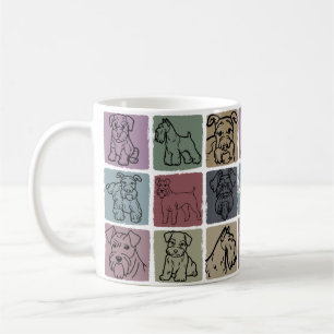 Custom Vintage Miniature Schnauzer Pet Lover Gift Coffee Mug
