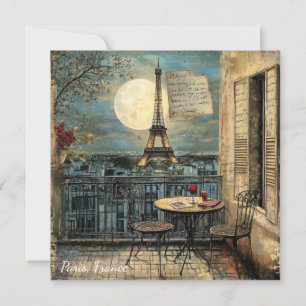Custom Vintage Paris Eiffel Tower Romantic Art