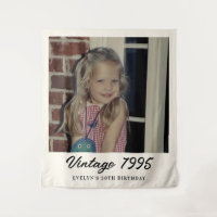 Custom Vintage Photo Birthday Party