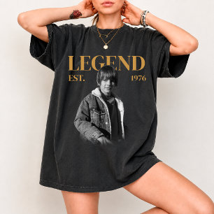 Custom Vintage Photo Birthday Shirt, Retro Year T-Shirt