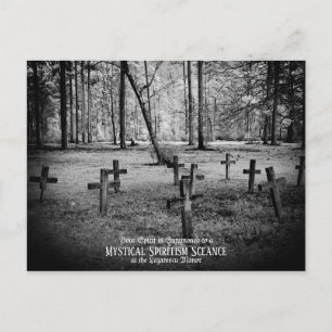 custom vintage photo Halloween party invitation Postcard