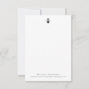 Custom Vintage Queen Bee Note Card
