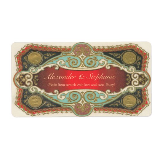 Custom Vintage Wine or Craft Label Shipping Label
