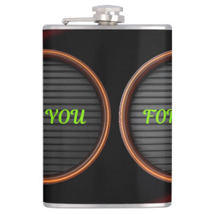 Custom Vinyl Wrapped Flask   Personalised Designs 