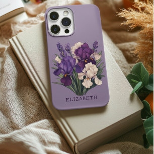 Custom Violet Bouquet Flowers Phone Case for Her