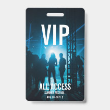 Custom VIP All-Access Concert Event Pass Female