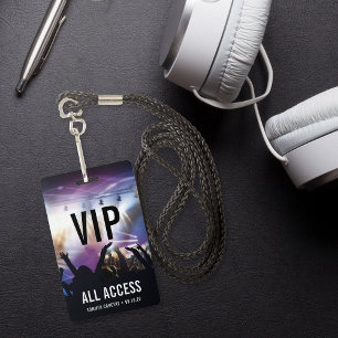 Custom VIP All Access Concert ID Badge