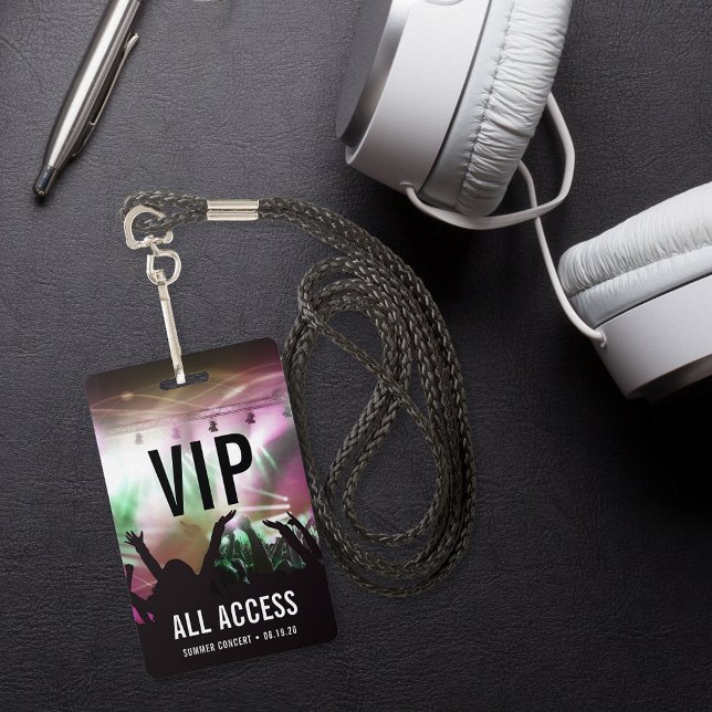 Custom VIP All Access Concert ID Badge (Creator Uploaded)
