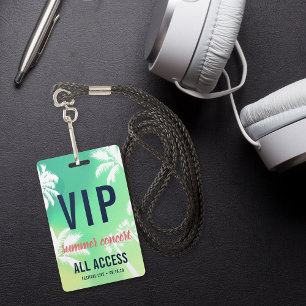 Custom VIP All Access Concert ID Badge