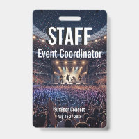 Custom VIP All Access Festival Pass Concert Badge
