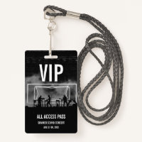 Custom VIP All Access Pass Concert Badge