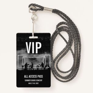 Custom VIP All Access Pass Concert Badge ID Badge