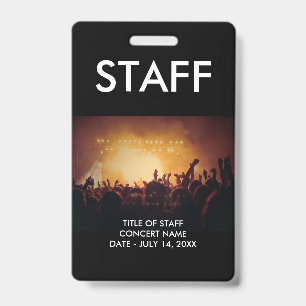 Custom VIP Passes Staff ID Badge