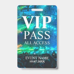 Custom VIP QR Code Event Confetti Badge ID Badge