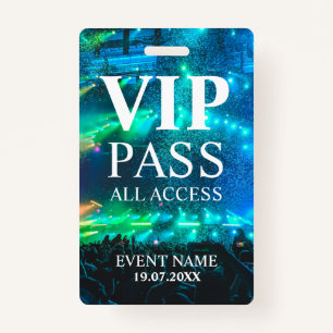 Custom VIP QR Code Event Confetti Badge ID Badge
