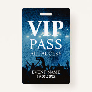 Custom VIP QR Code Event Confetti Badge ID Badge