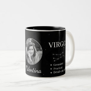 Custom Virgo Zodiac Mug with Name & Traits