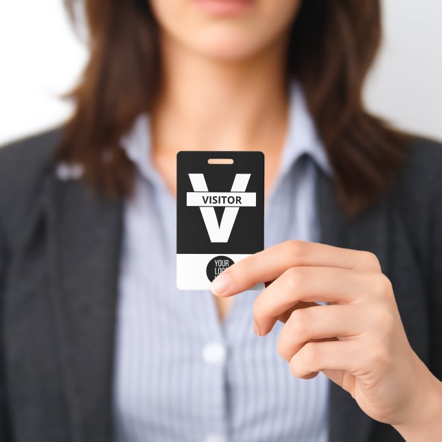 Custom Visitor - Photo pass-  Name ID Badge (Presented)
