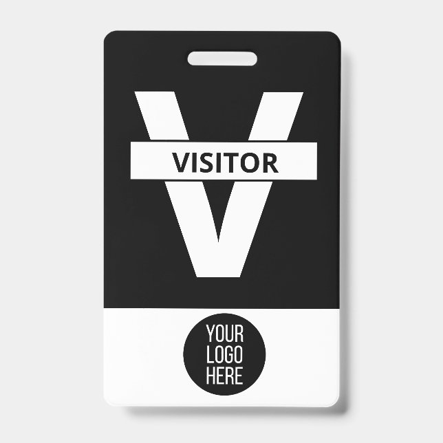 Custom Visitor - Photo pass-  Name ID Badge (Front)