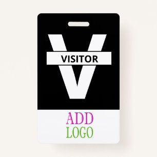 Custom Visitor - Photo pass-  Name ID ID Badge
