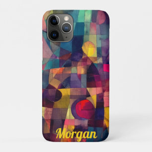 Custom Vivid Abstract Geometric Art iPhone 11 Pro Case