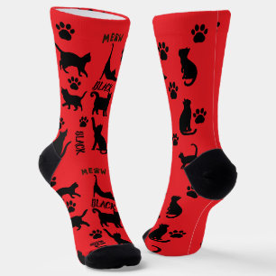 Custom Void Cat Socks Cute Black Cat Mum Gift