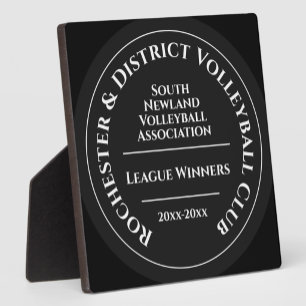Custom Volleyball Club League Winners Trophy Plaque
