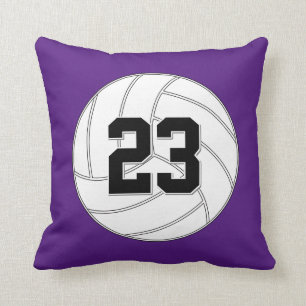 Custom Volleyball Player Jersey Number or Letters Cushion