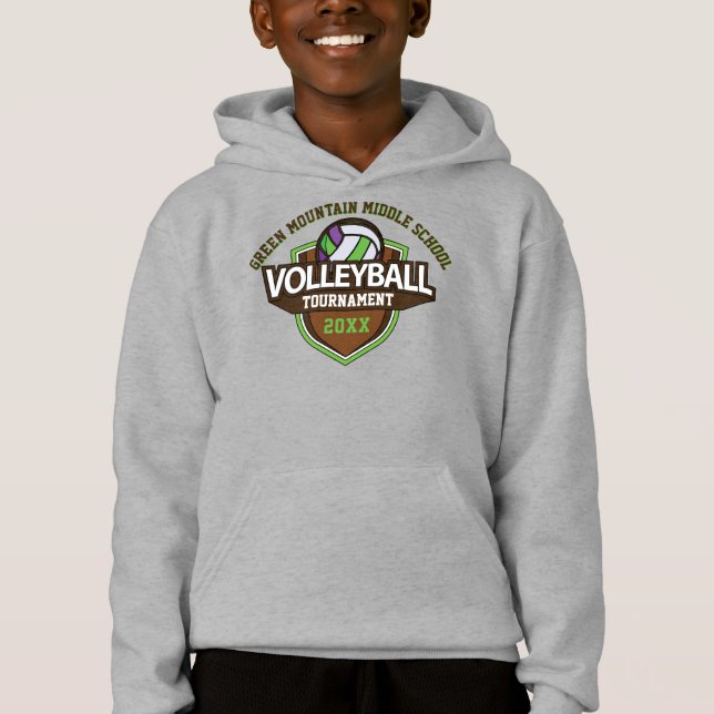 Custom Volleyball Tournament Year Name Number (Front)